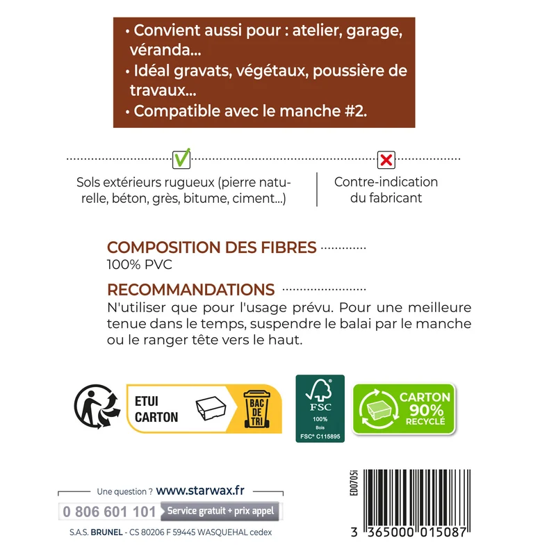 Balai d'extérieur FSC®