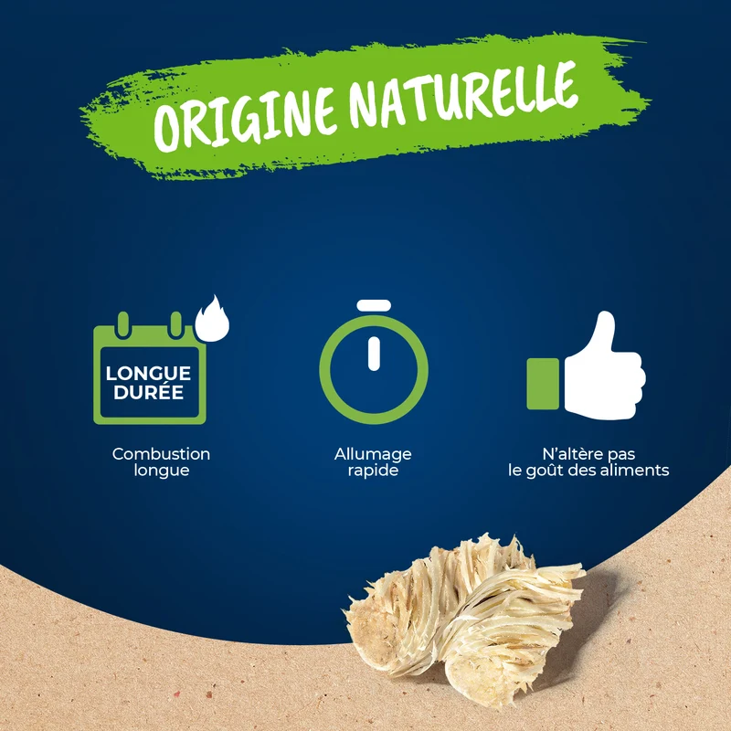 50 rouleaux allume-feu 100% naturels FSC®