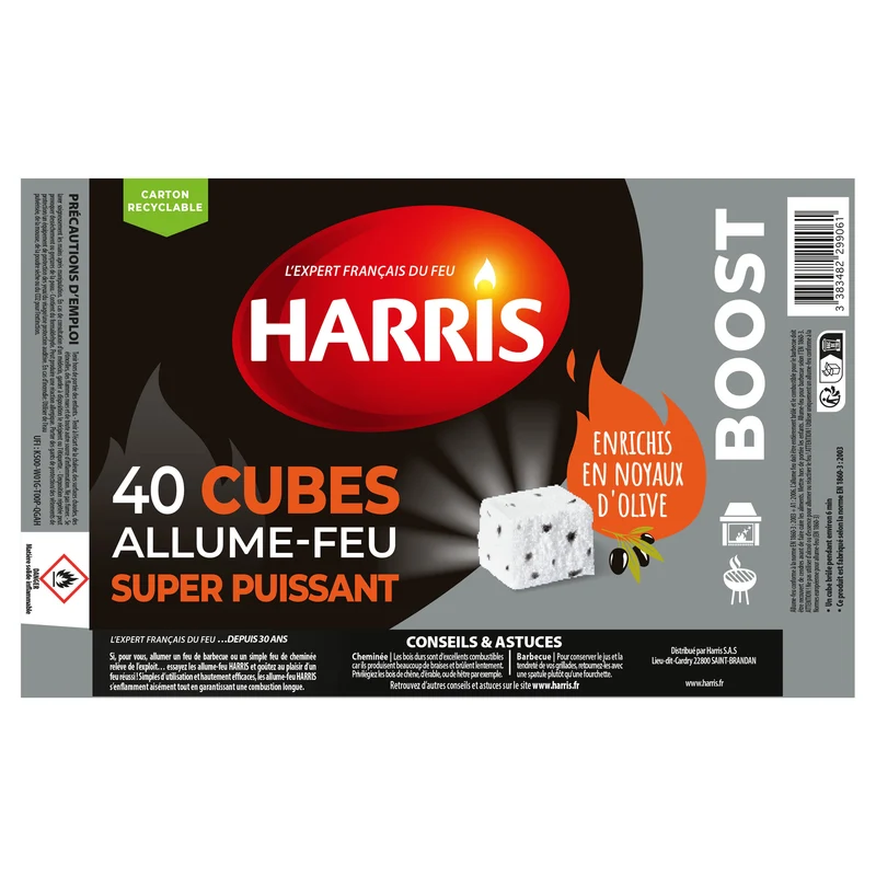 40 cubes allume feu super puissant