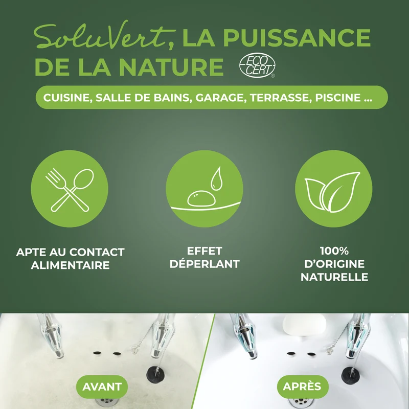 Pierre blanche de nettoyage multi-surfaces