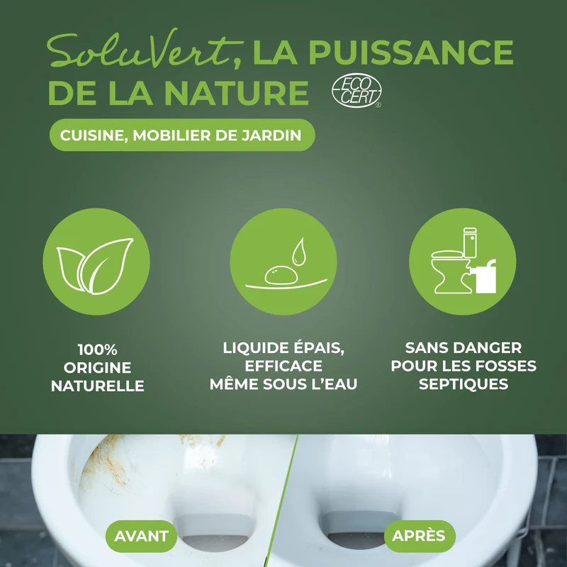 Lot de 3 Détartrant en gel pour WC