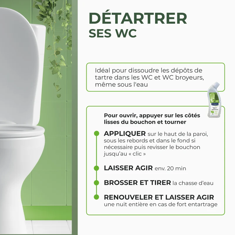 Lot de 3 Détartrant en gel pour WC