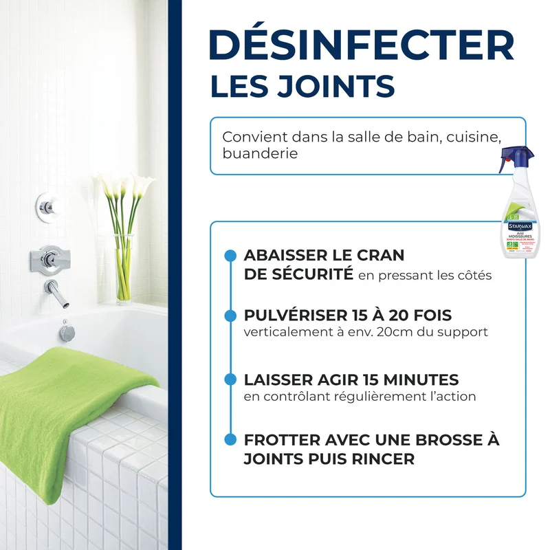 Lot de 3 Anti moisissures joints et salle de bains