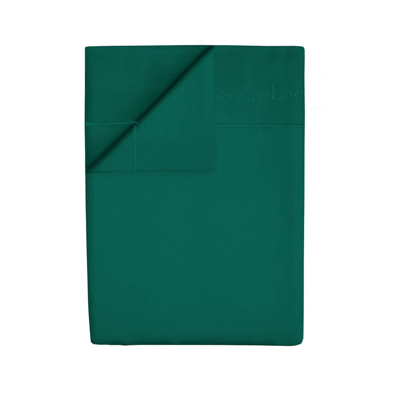 Drap plat satin de coton - Uni 1 baratta Vert 02