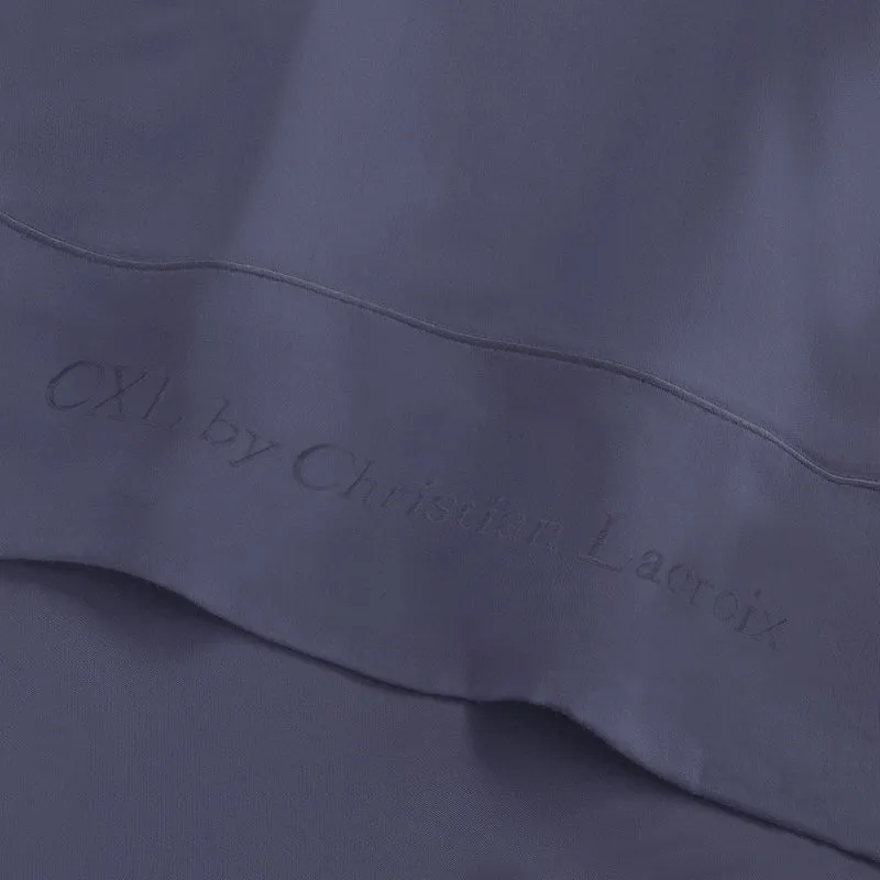 Drap plat satin de coton - Uni 1 baratta Bleu 06