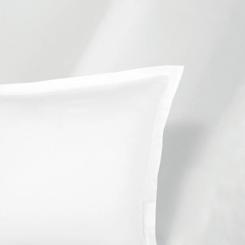 Ensemble de draps satin de coton - Uni 1 baratta Blanc 01