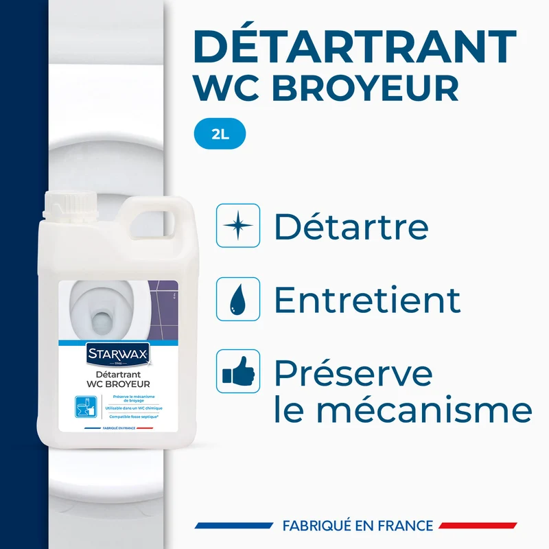 Détartrant pour WC broyeurs