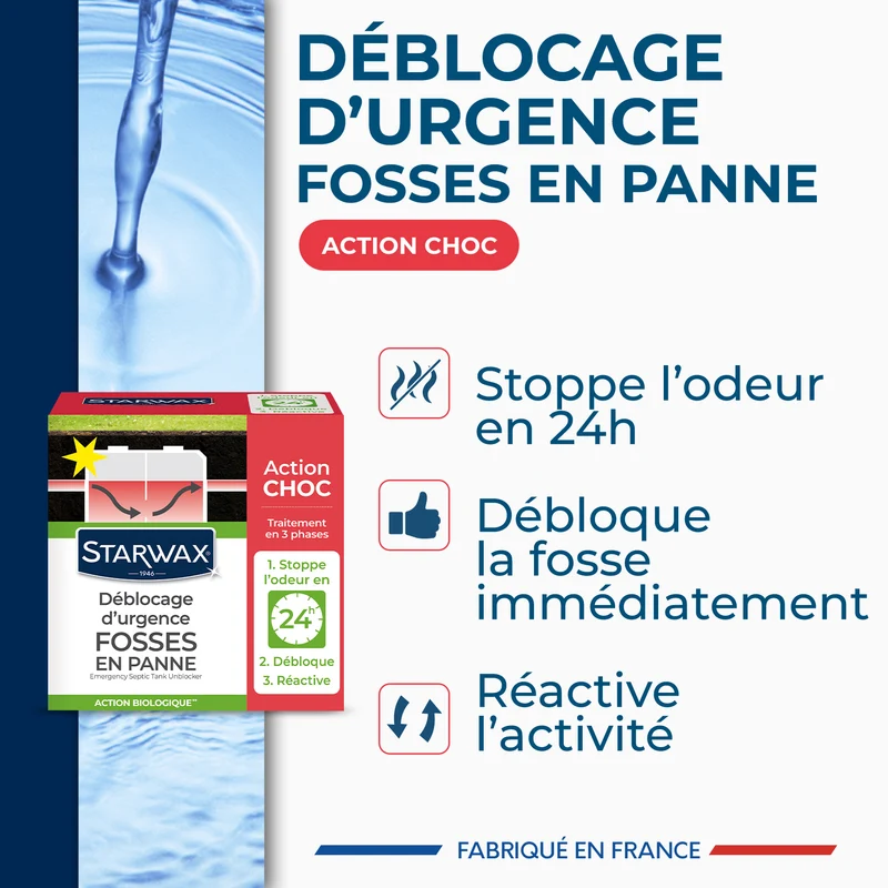 Déblocage d'urgence pour fosses septiques
