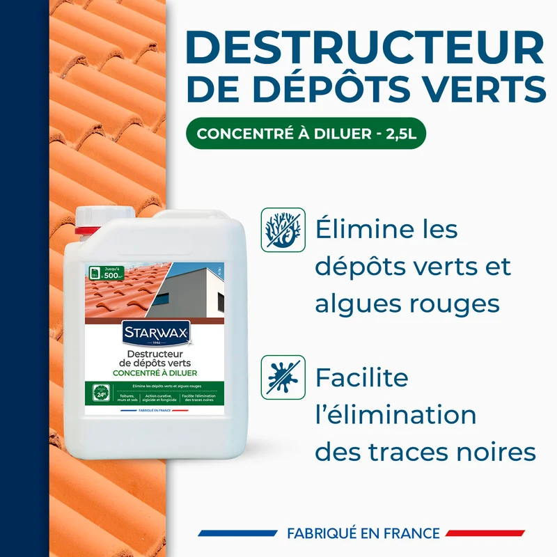 Destructeur de dépôts verts concentré