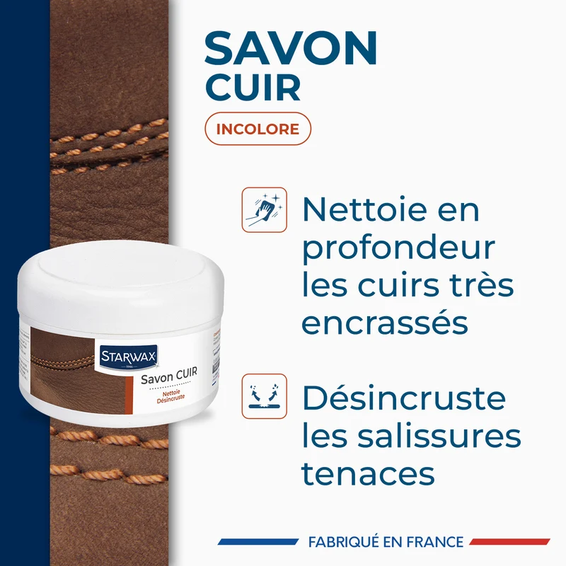Savon cuir