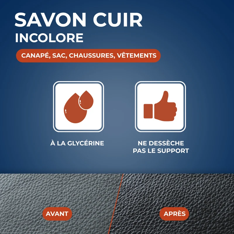 Savon cuir