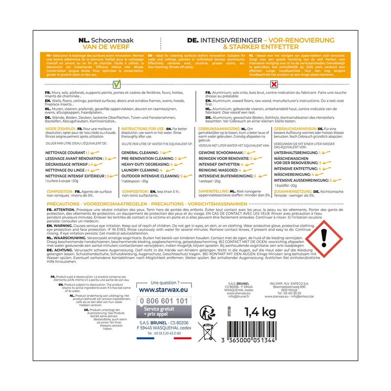 Lessive Chantier 1,4KG