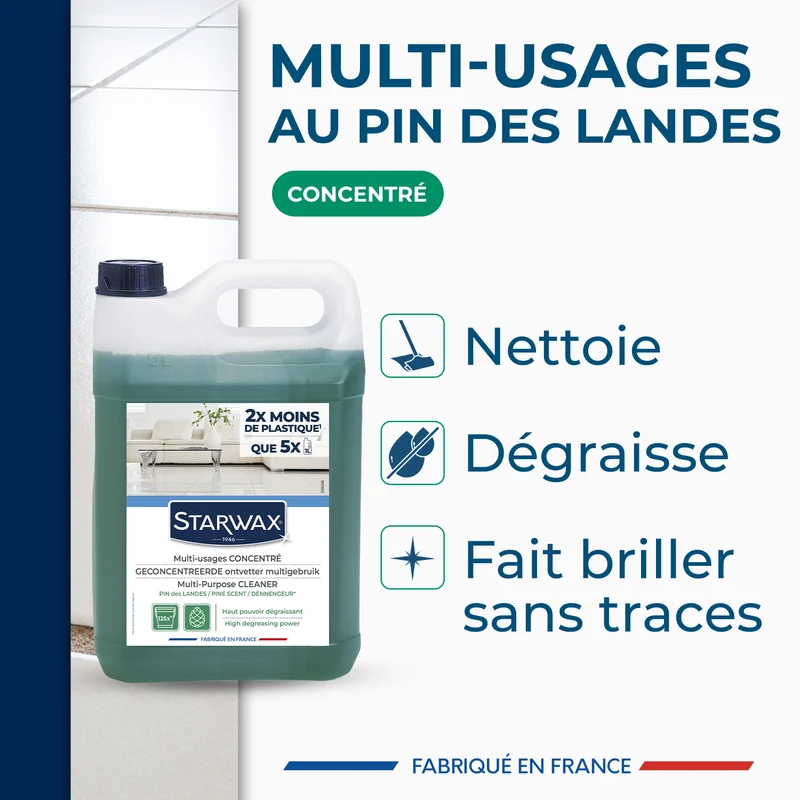 Nettoyant multi-usages concentré parfum pin des landes