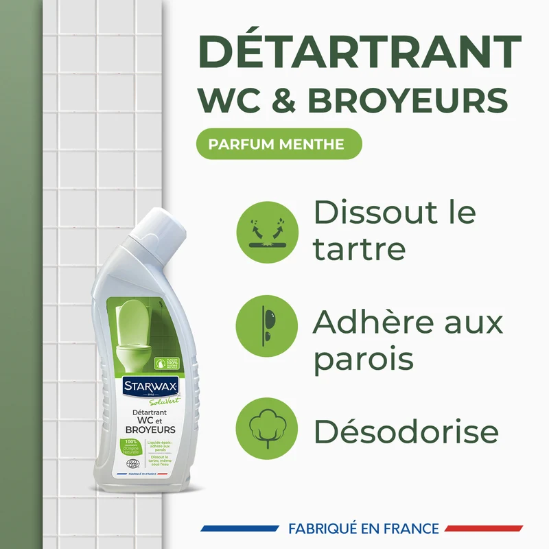 Détartrant en gel pour WC et broyeurs