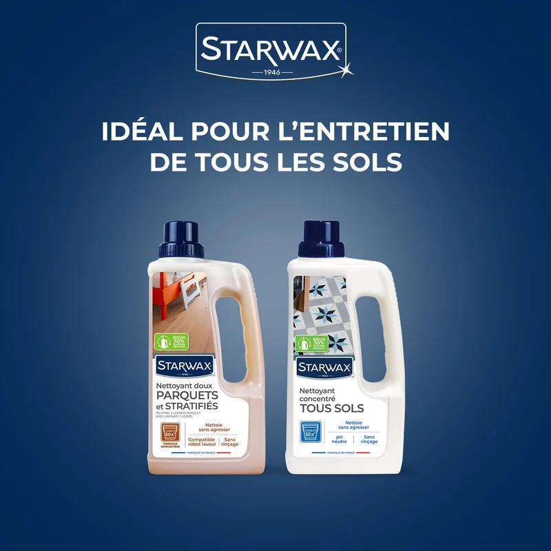 Nettoyant doux pour parquets et sols stratifiés