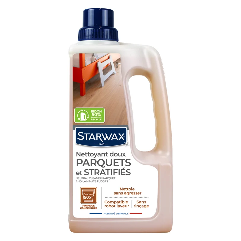 Nettoyant doux pour parquets et sols stratifiés