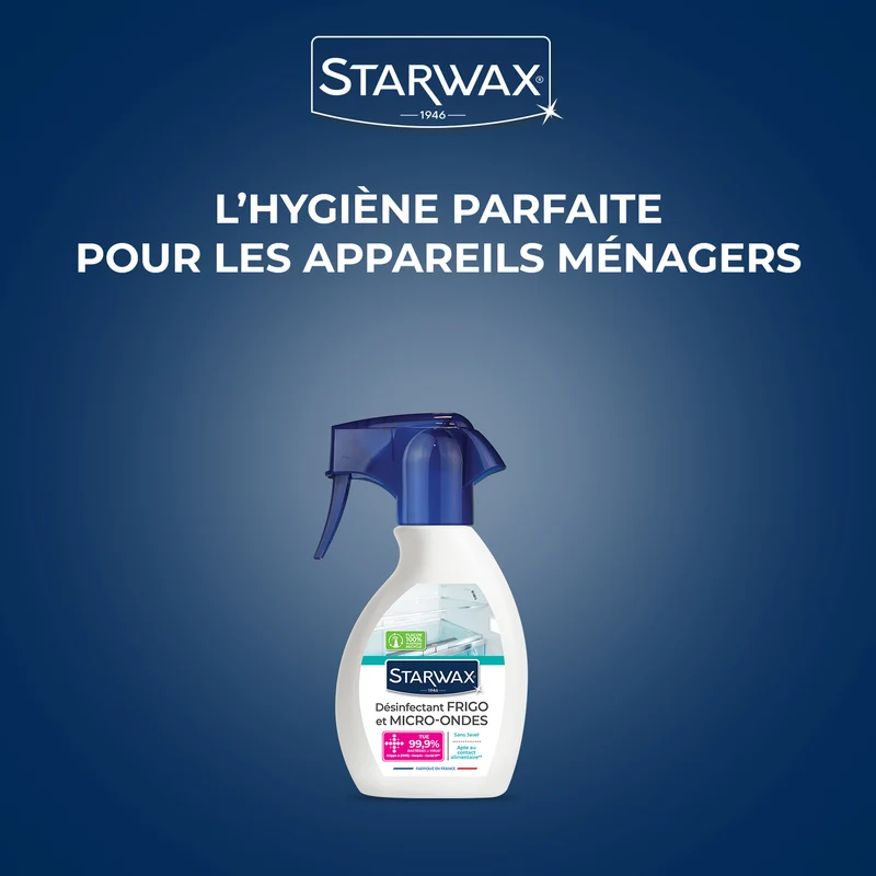 Désinfectant pour réfrigérateur et micro-ondes