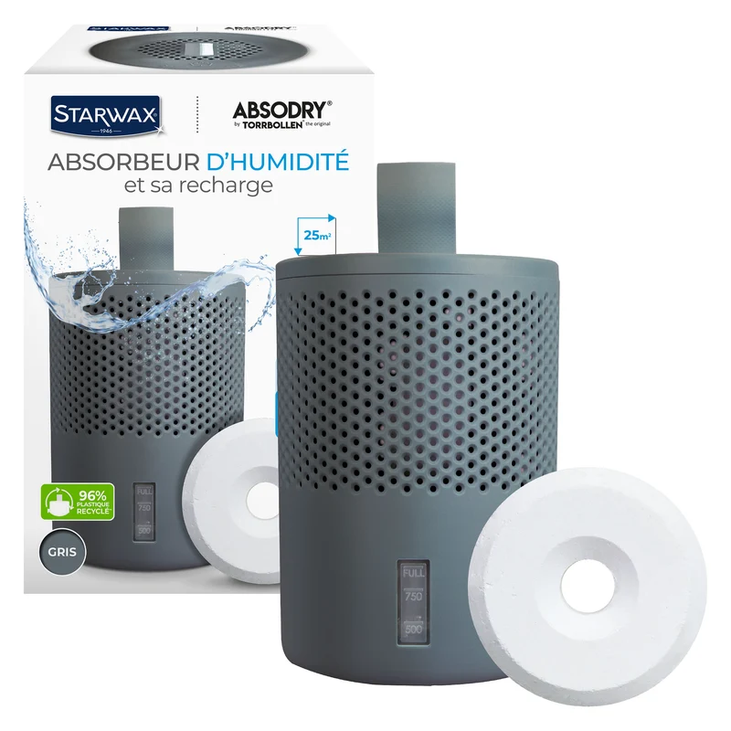Absorbeur d'humidité + 1 tablette