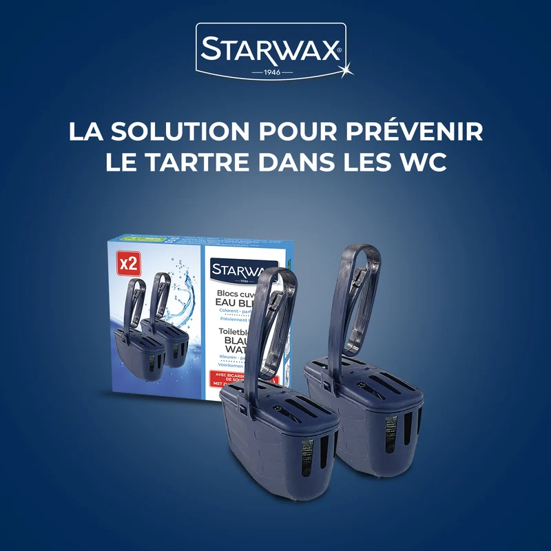 Blocs cuvette eau bleue pour WC