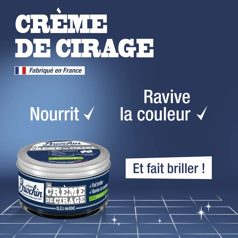 Crème de cirage bleu marine