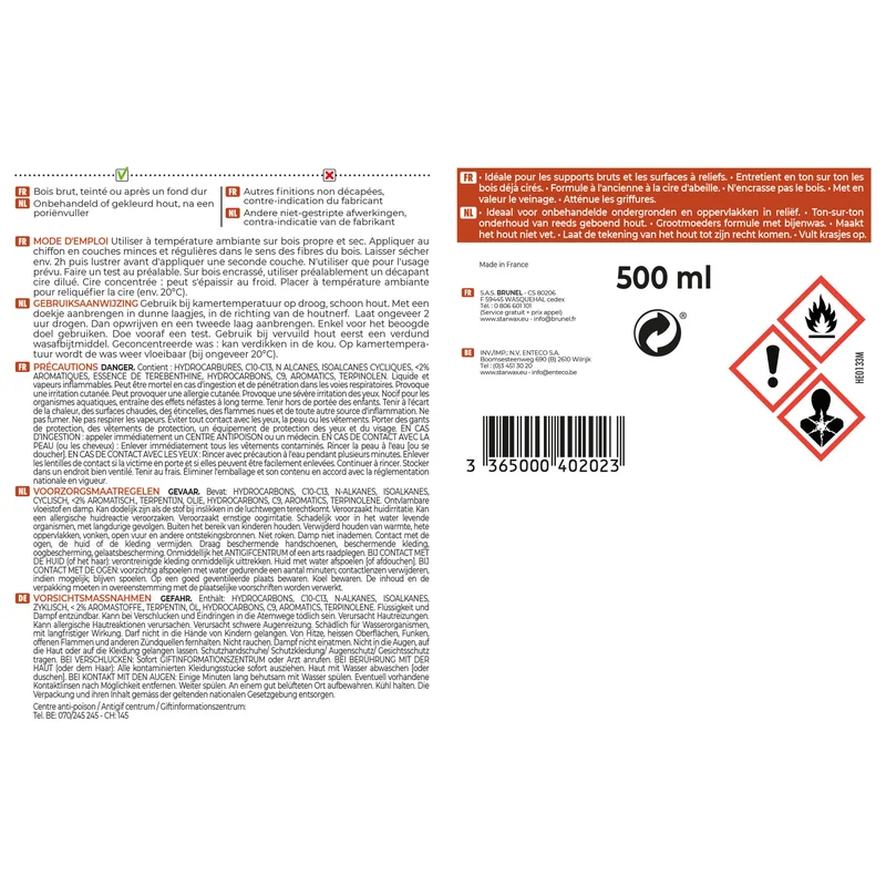 Cire antiquaire liquide pour bois cirés