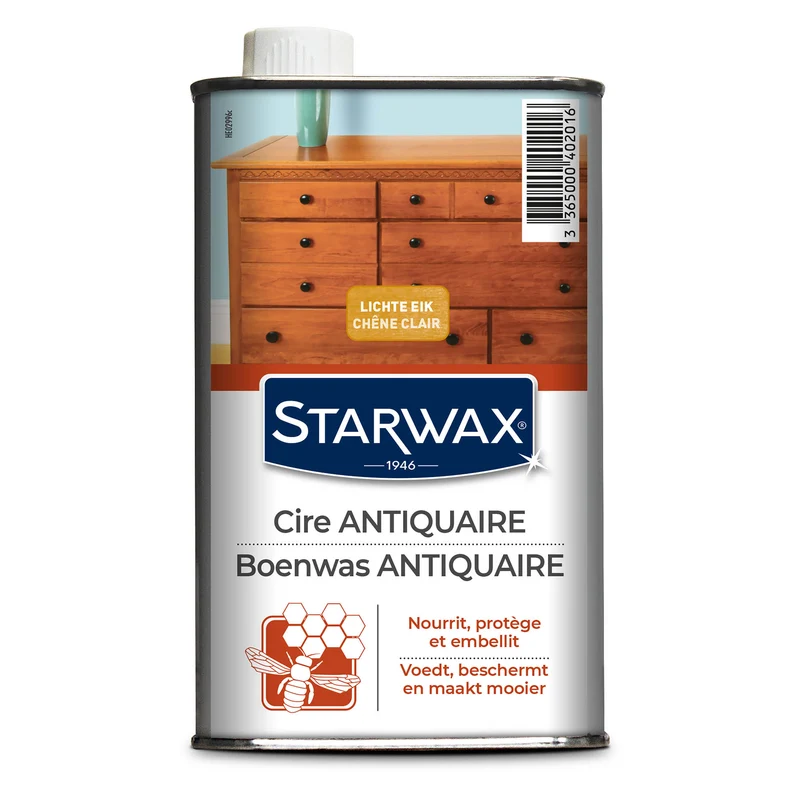 Cire antiquaire liquide pour bois cirés
