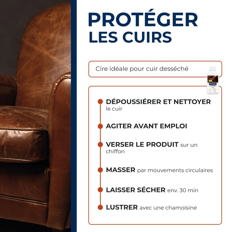 Cire rénovante nourrissante pour cuirs secs