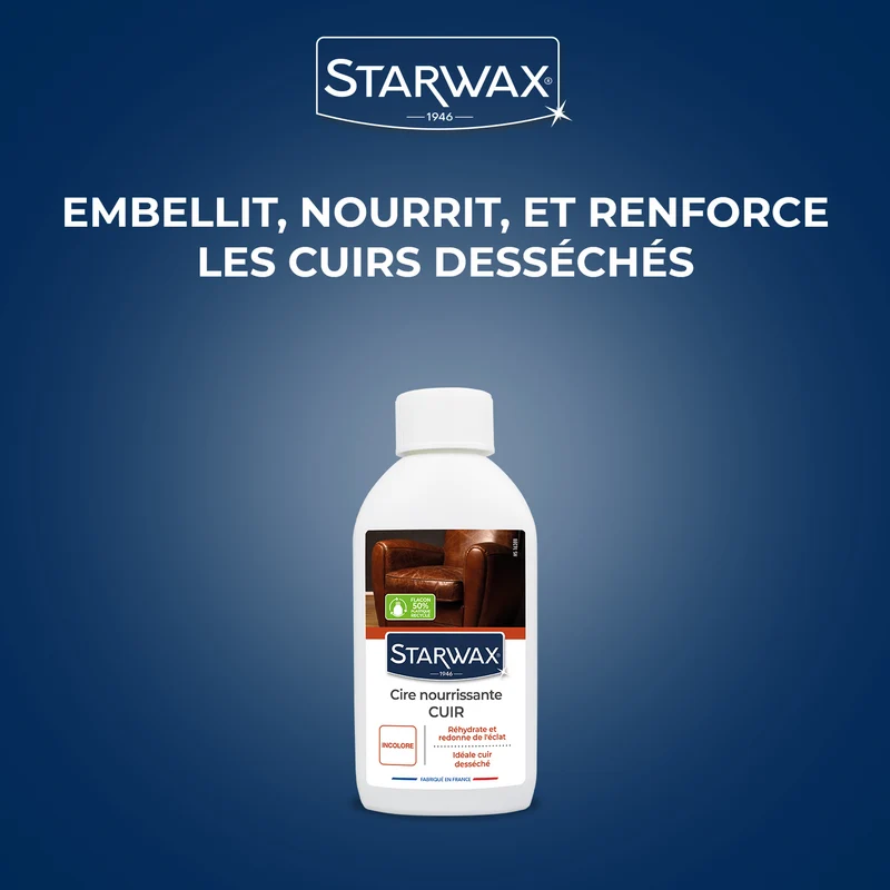 Cire rénovante nourrissante pour cuirs secs