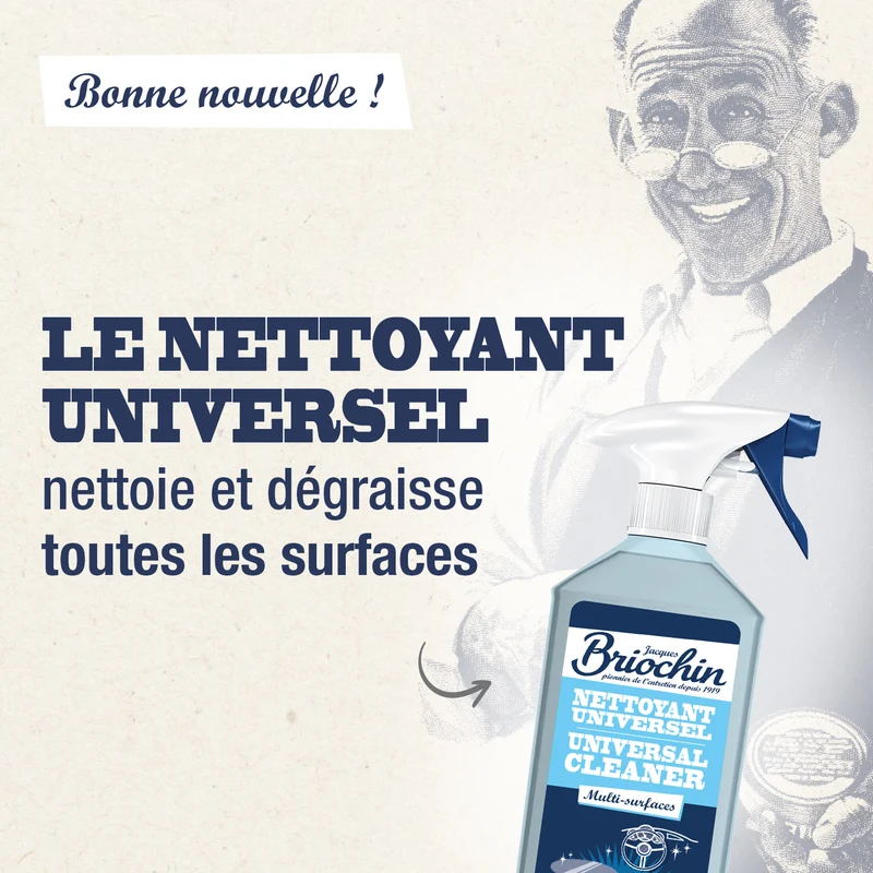 Nettoyant universel anti-traces prêt à l'emploi