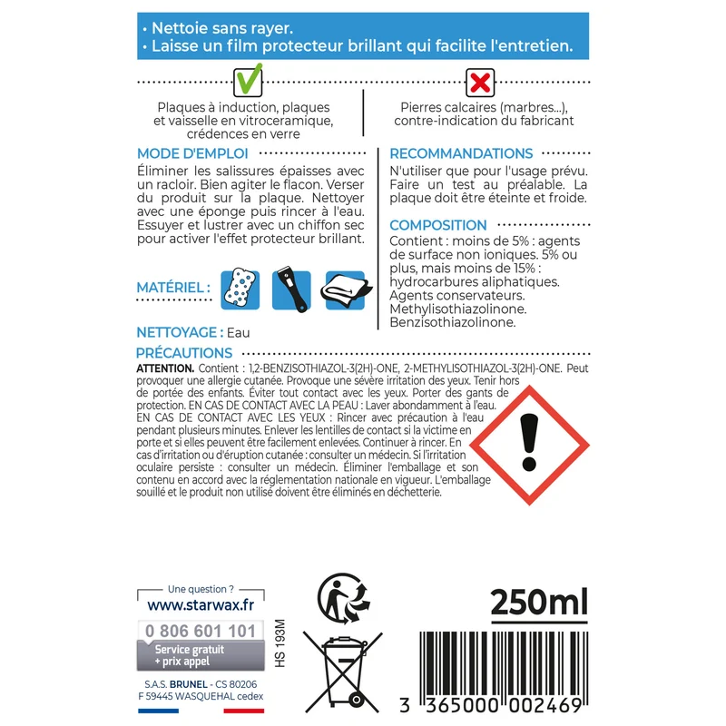 Crème de soin pour vitroceram et induction