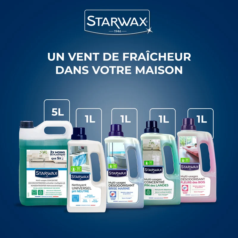 Nettoyant désodorisant longue durée parfum fruit des bois