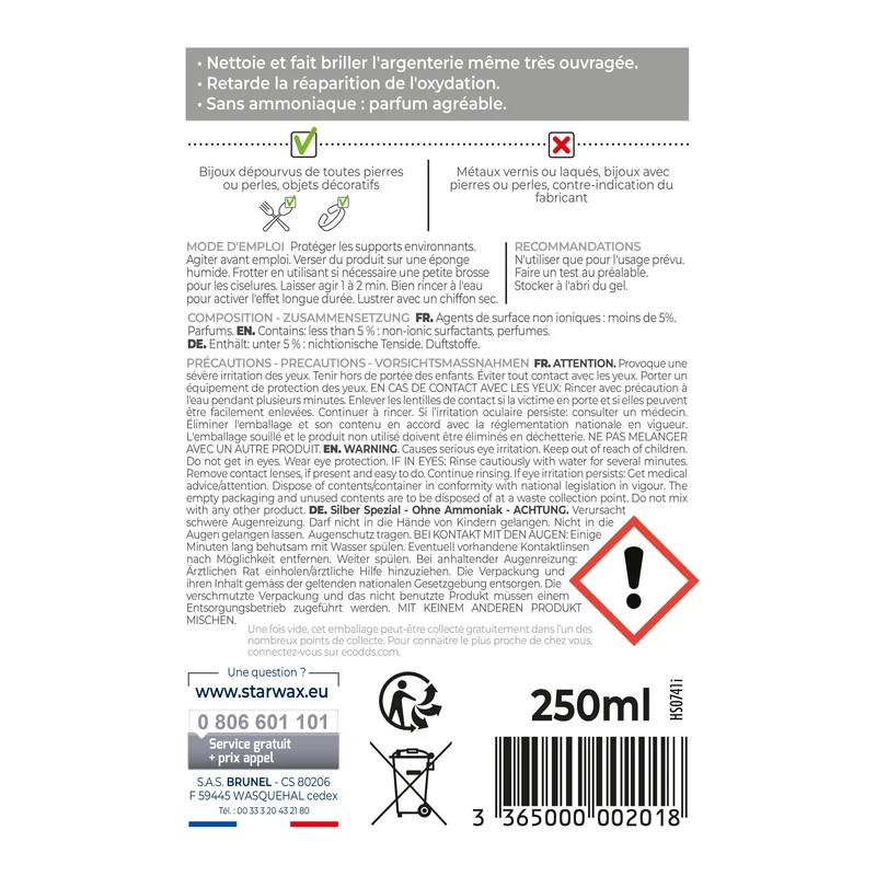 Nettoyant argent