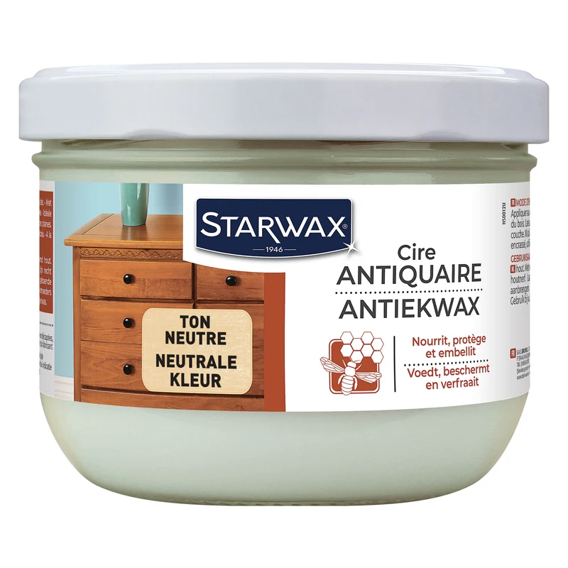 Cire antiquaire pâte pour bois cirés