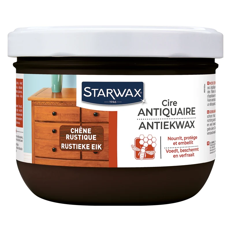 Cire antiquaire pâte pour bois cirés