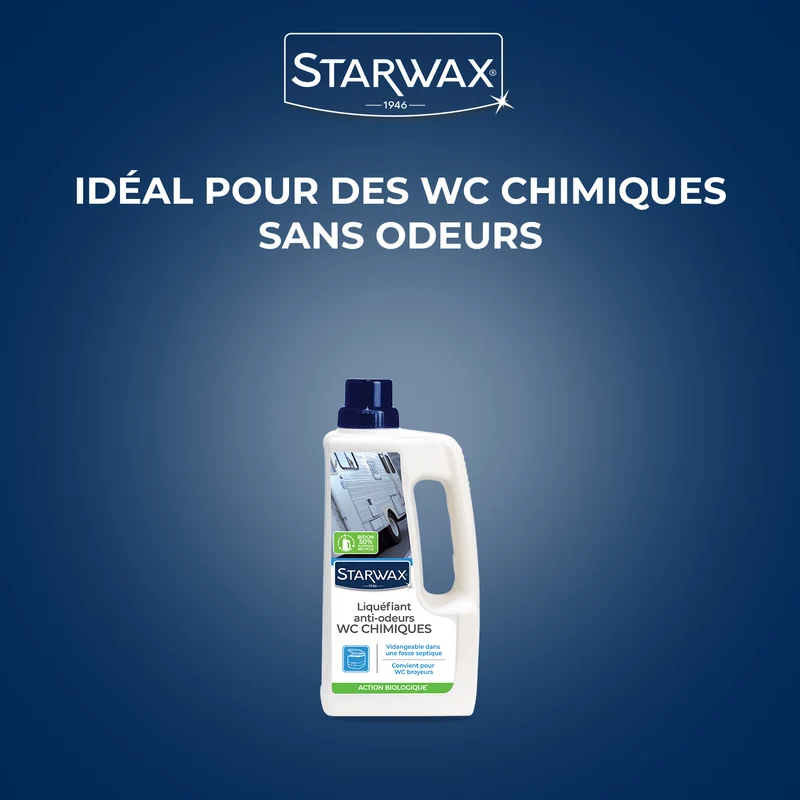 Liquéfiant désodorisant pour WC chimiques