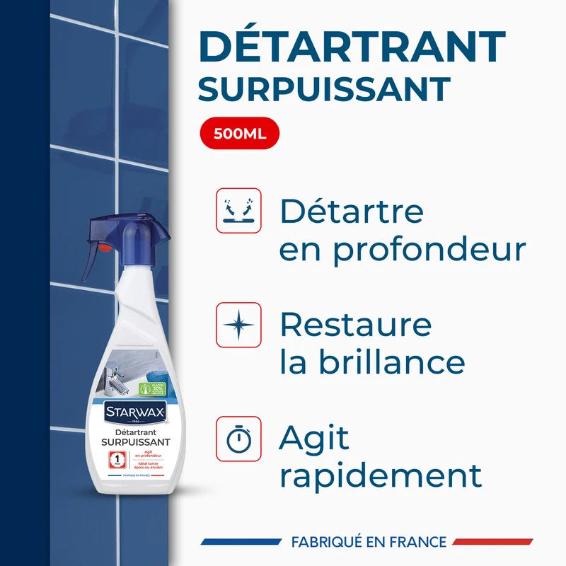Détartrant surpuissant pour salle de bains