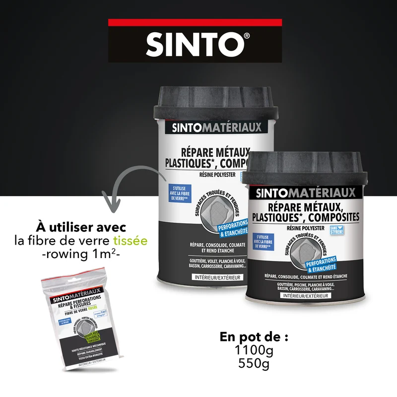 Répare métaux, plastiques, composites