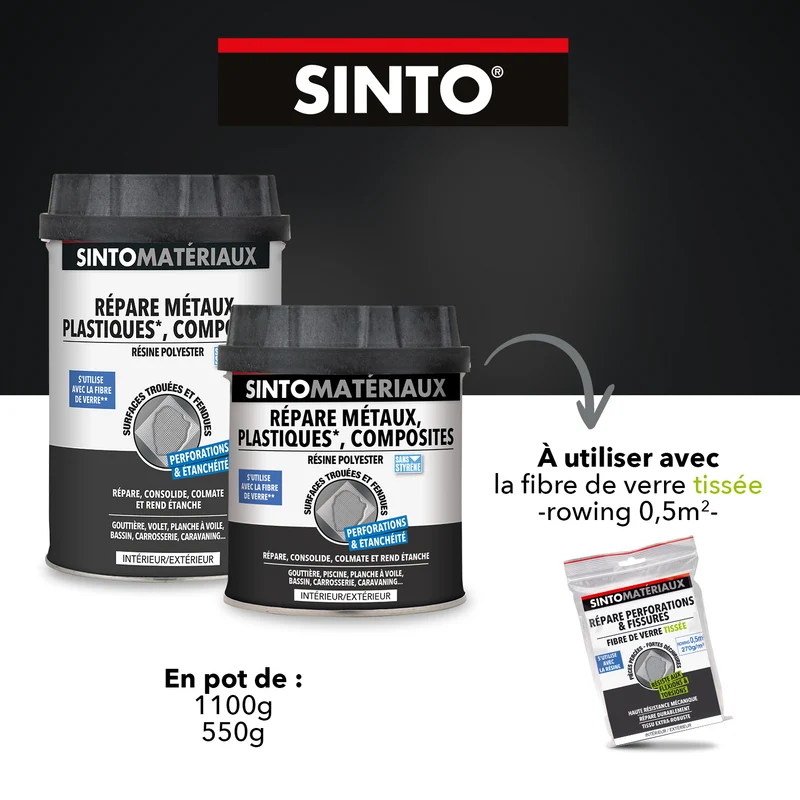 Répare métaux, plastiques, composites