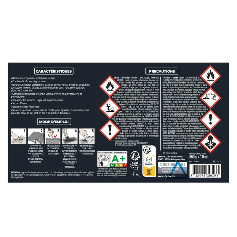 Répare métaux, plastiques, composites