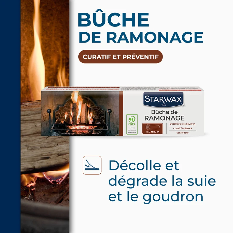 Buche de ramonage pour poêle et cheminée PEFC