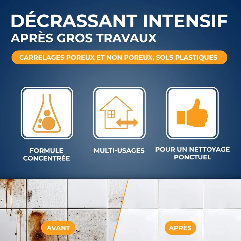 Décrassant intensif carrelages et PVC