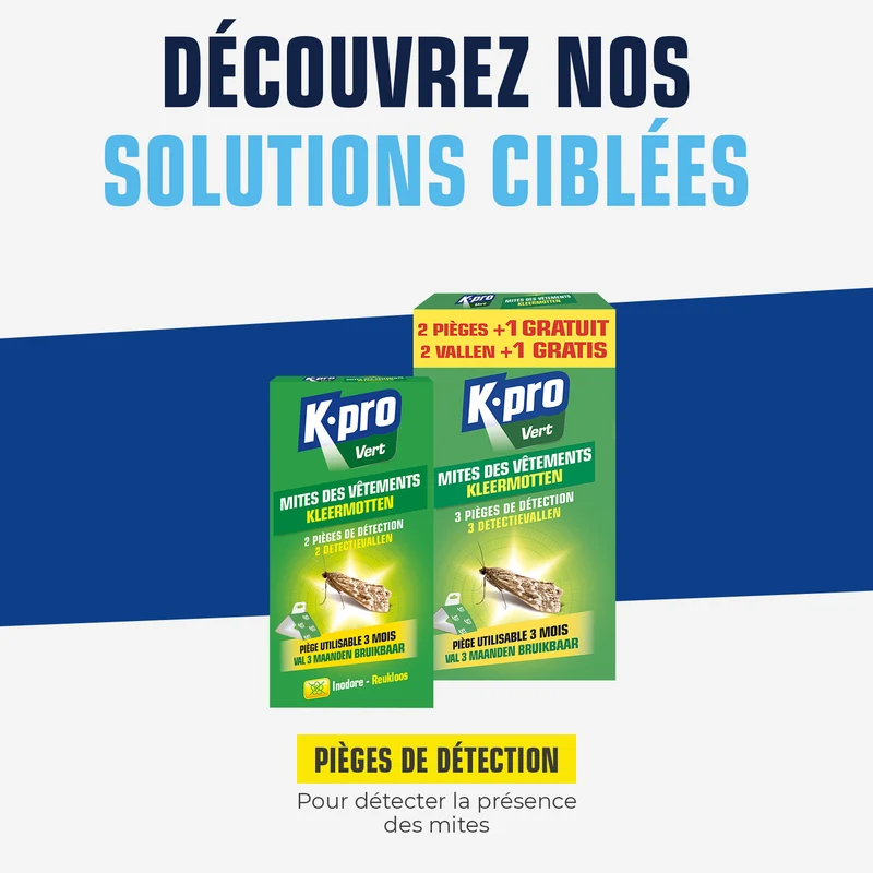 Pièges de détection des mites des vêtements