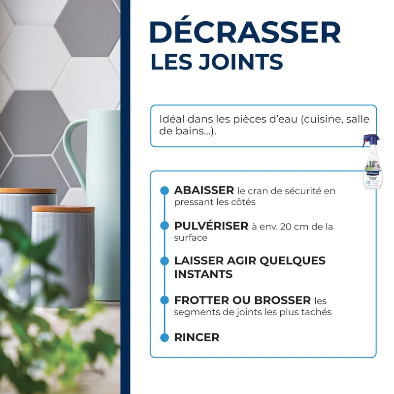 Décrassant pour joints