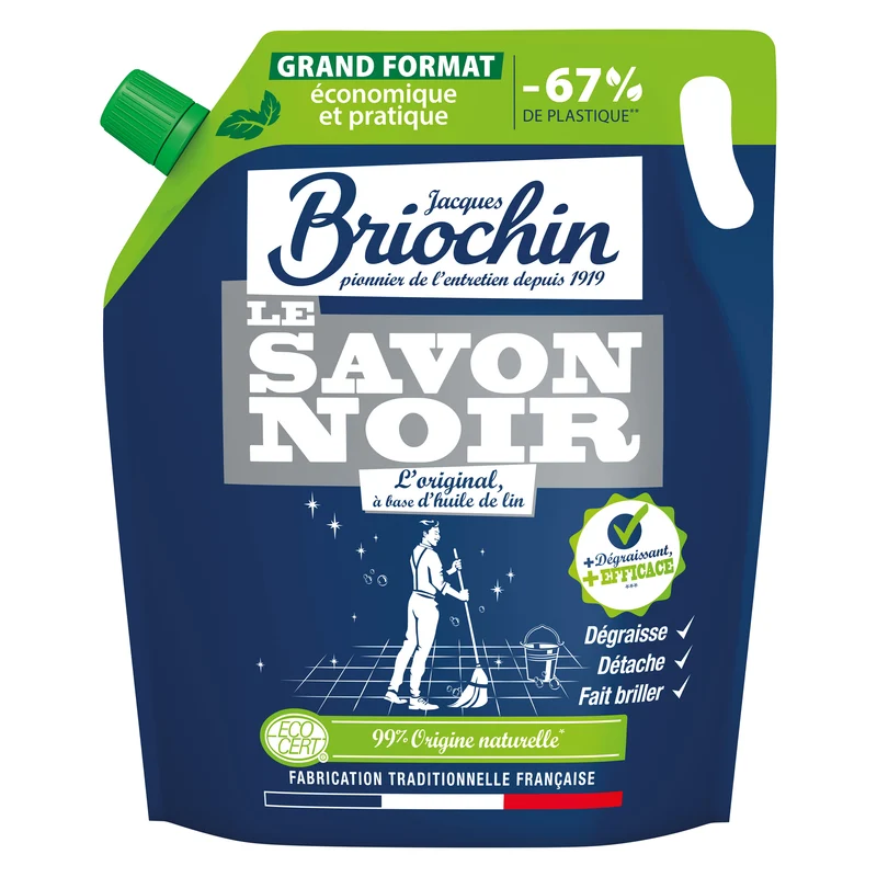 Savon noir liquide gros format