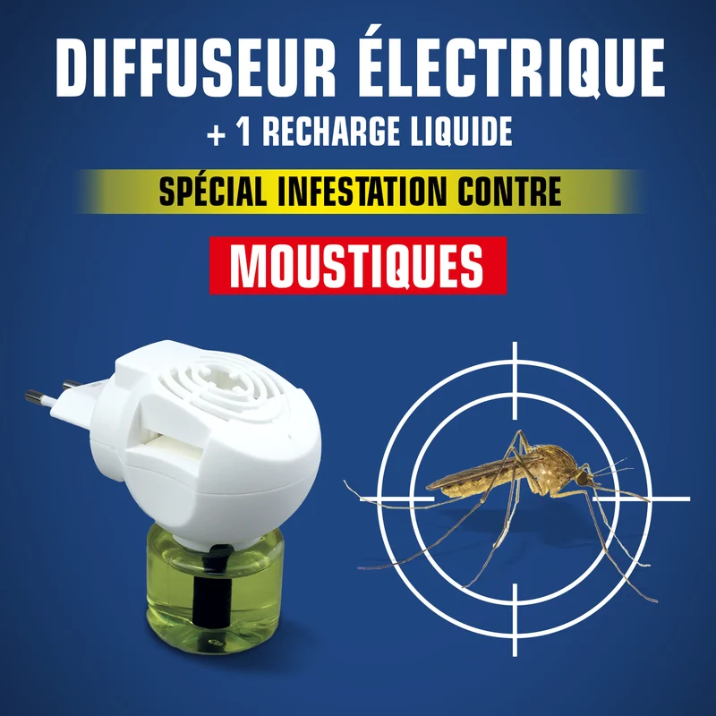 Diffuseur électrique + recharge anti-moustiques