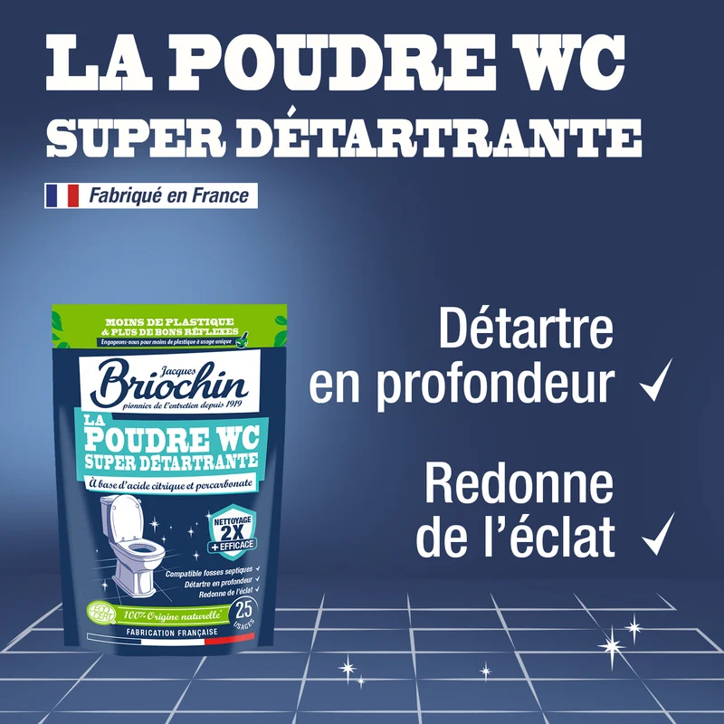 La poudre WC super détartrante