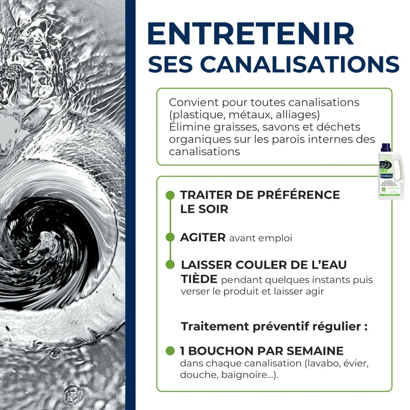 Entretien biologique canalisations