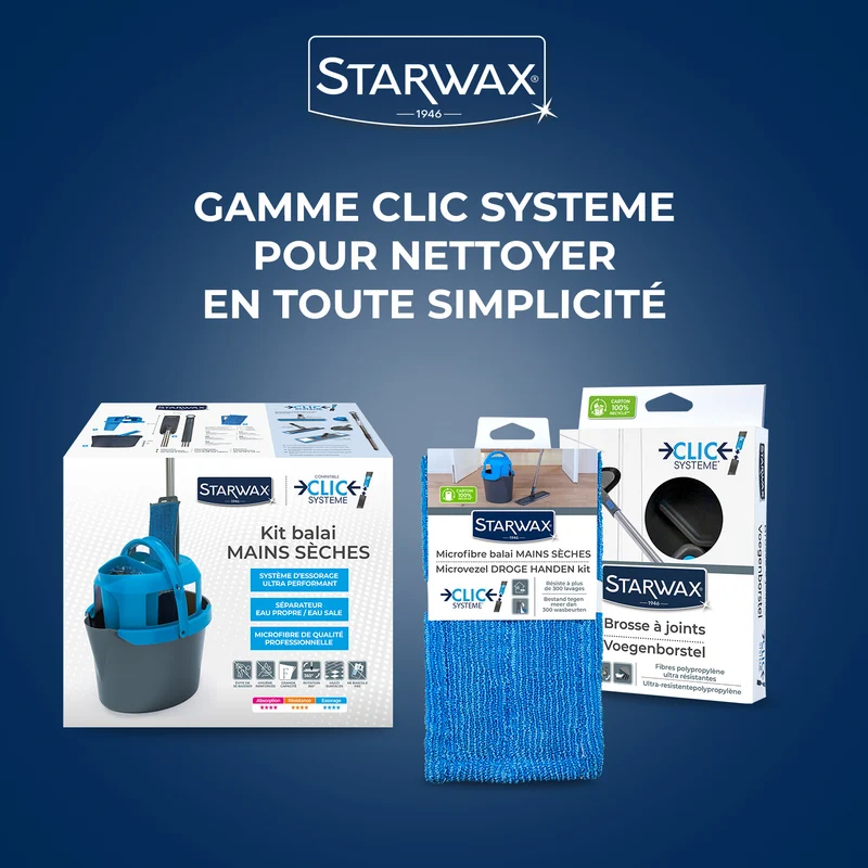 Brosse à joints Clic système