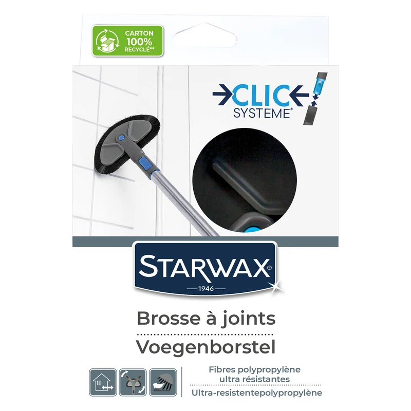 Brosse à joints Clic système