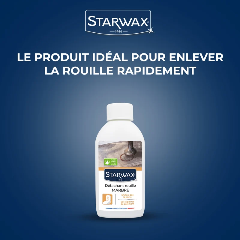 Détachant rouille pour marbre et pierres naturelles